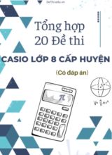Tổng hợp 20 Đề thi Casio Lớp 8 cấp huyện (Có đáp án)